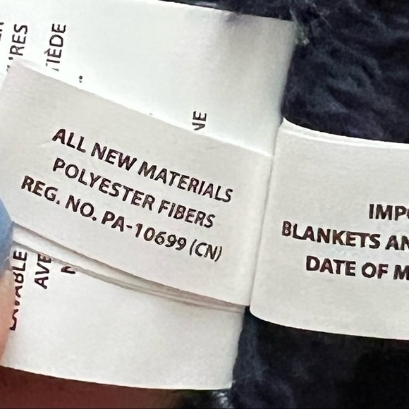 Blankets and Beyond Lovey Security Blanket Plush Teddy Bear Blue - Picture 5 of 8